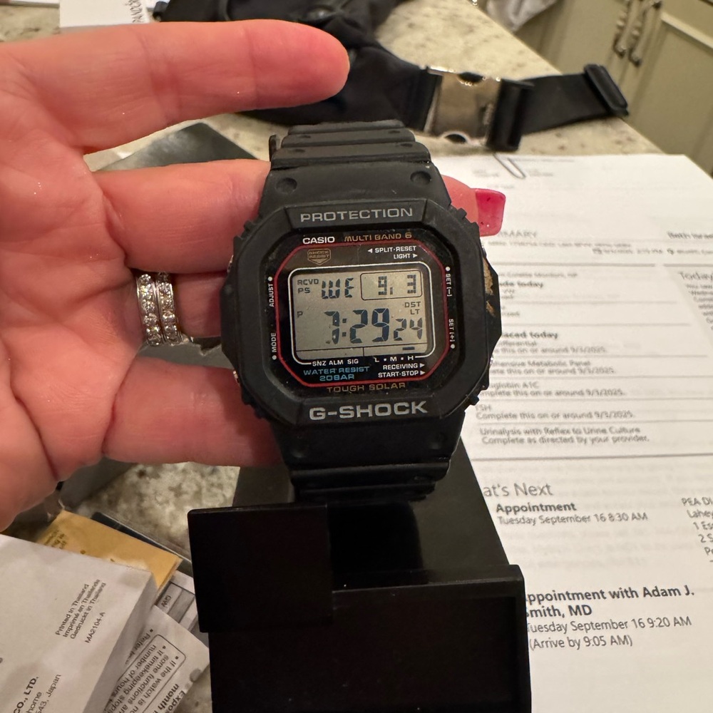 Casio G-Shock Black and Red Watch